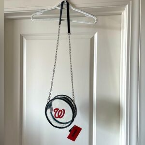 Official Washington Nationals Clear CrossBody Shoulder Bag Purse